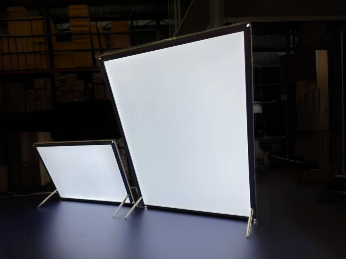 กรอบไฟแบบบาง Slim Lightbox สว่างคมชัด น้ำหนักเบา เหมาะสำหรับร้านค้า ห้าง และงานโฆษณา