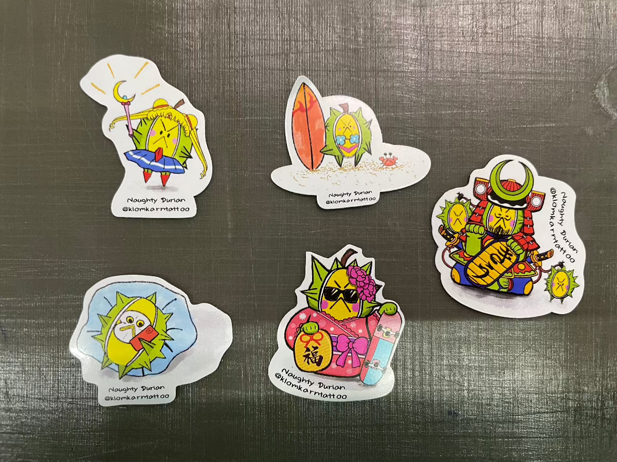 custom PVC Inkjet sticker print service die cut