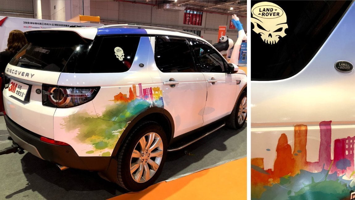 สติ๊กเกอร์ติดรถ Car Wrap แร็ปสติ๊กเกอร์ วัสดุคุณภาพสูง 3M พิมพ์คมชัด ติดทนทาน เหมาะสำหรับโฆษณาและตกแต่งรถทุกประเภท