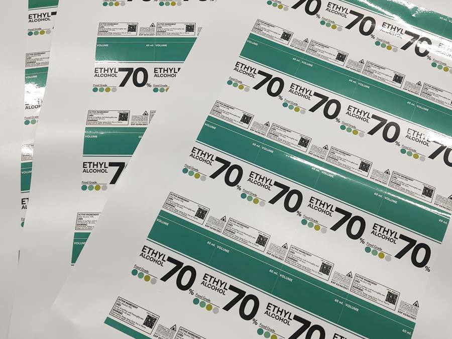 ฉลากสติ๊กเกอร์กันน้ำ PP สติ๊กเกอร์ไดคัท พิมพ์คมชัด ทนทาน กันน้ำ เหมาะสำหรับติดบรรจุภัณฑ์ สินค้า และงานโปรโมชัน