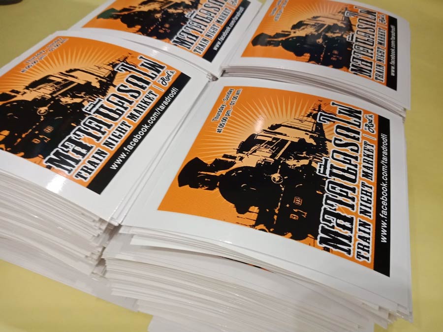 สติ๊กเกอร์กันน้ำ สติ๊กเกอร์ PVC PP สติ๊กเกอร์ไดคัท - Octopus Media Solutions