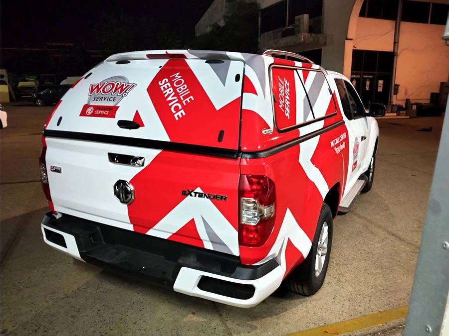 สติ๊กเกอร์ติดรถ Car Wrap แร็ปสติ๊กเกอร์ วัสดุคุณภาพสูง 3M พิมพ์คมชัด ติดทนทาน เหมาะสำหรับโฆษณาและตกแต่งรถทุกประเภท