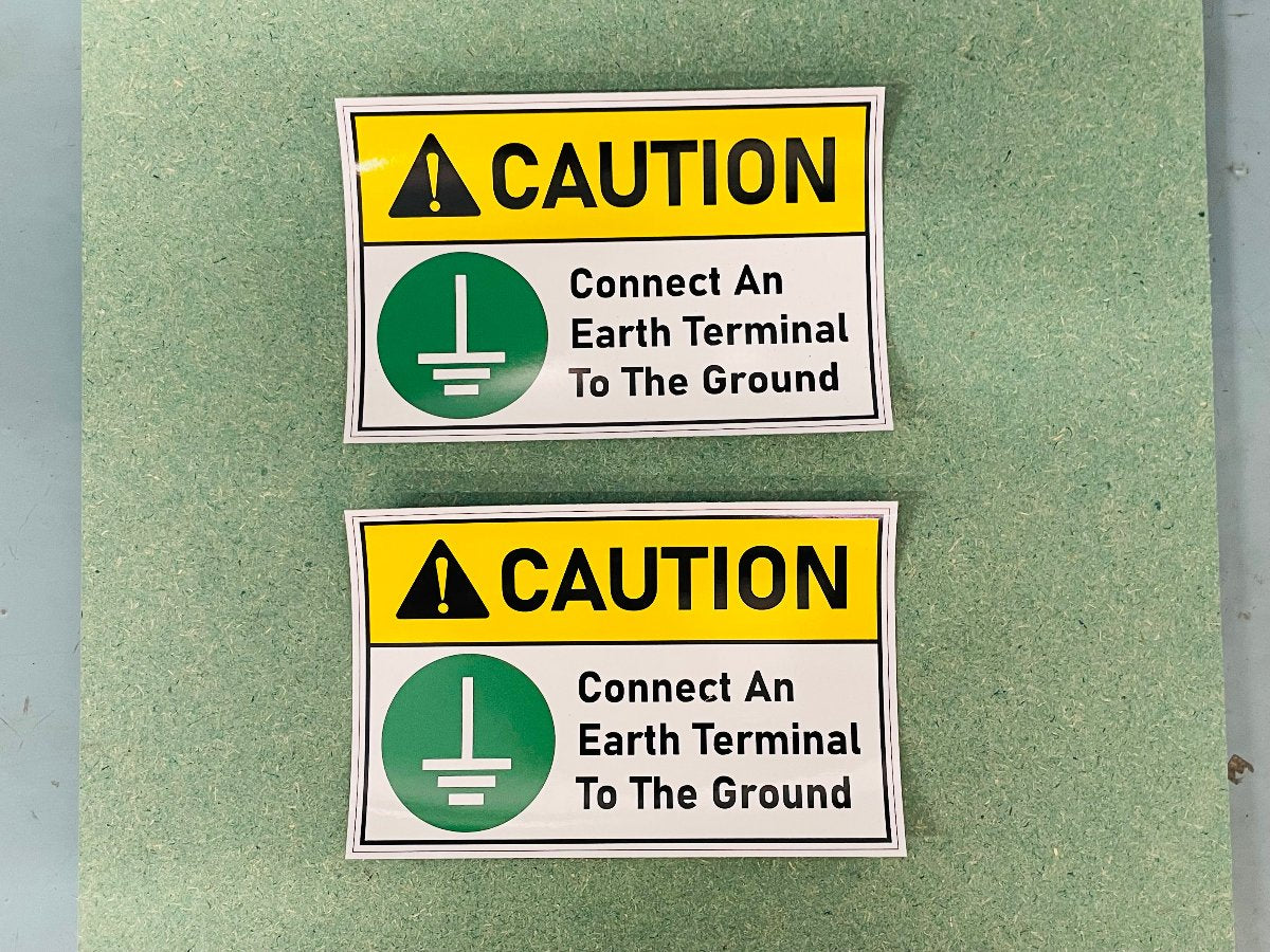 พิมพ์สติ๊กเกอร์เตือน สติ๊กเกอร์ safety caution