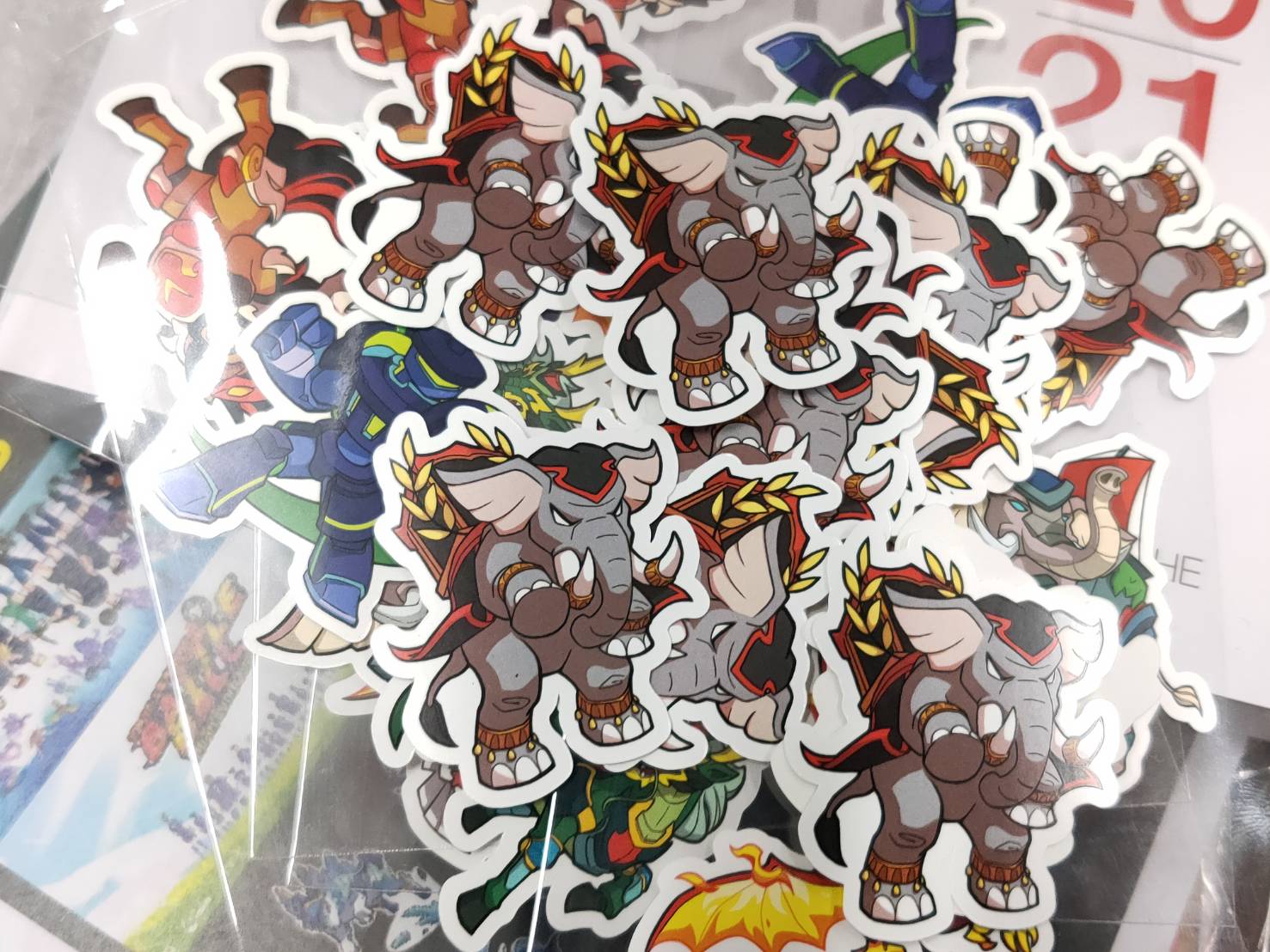 สติ๊กเกอร์แจกพิมพ์ลาย การฺตูน พร้อมไดคัท