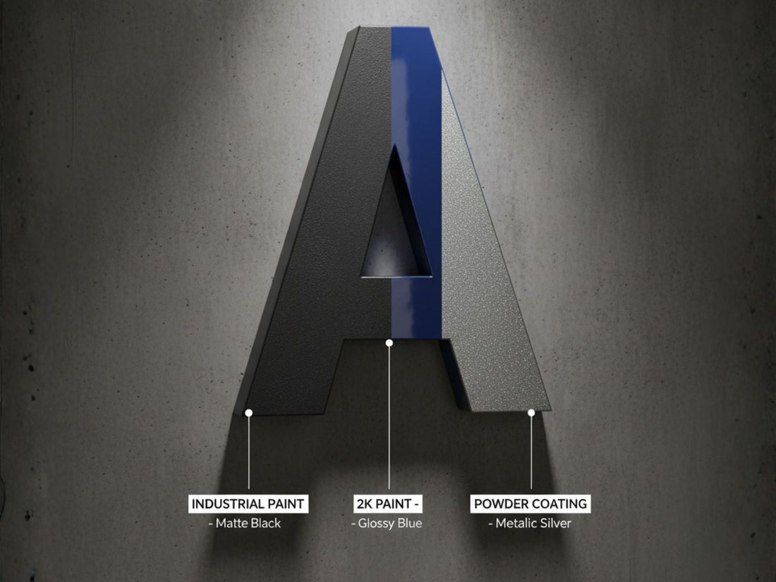 🏆 คู่มือการเลือกสีพ่นป้ายอักษรโลหะ ฉบับครบถ้วนที่สุด 🎨