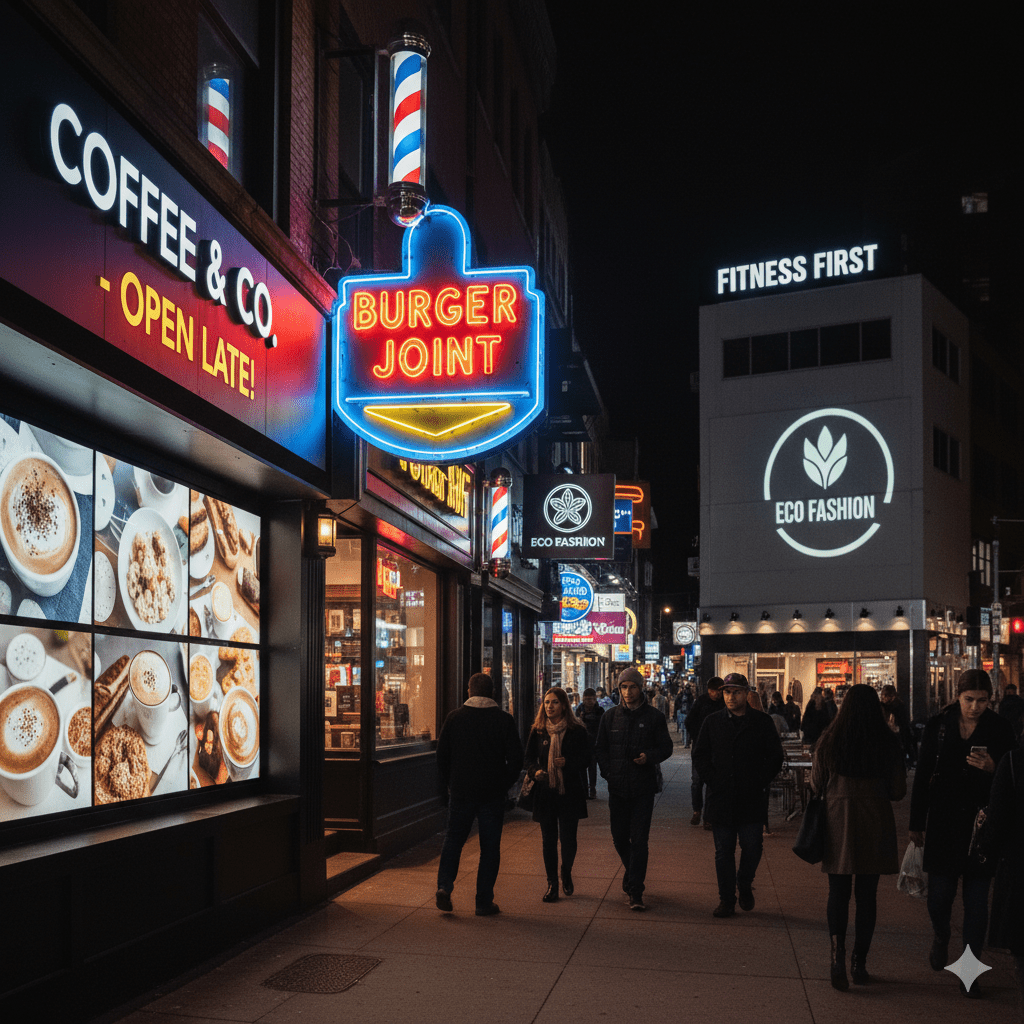 ประเภทป้ายไฟสร้างกำไรให้กับธุรกิจ