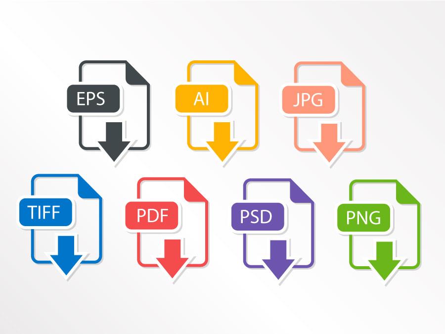 ประเภทไฟล์ที่ใช้ในงานกราฟฟิกต่างกันอย่างไร ai psd pdf tiff jpg