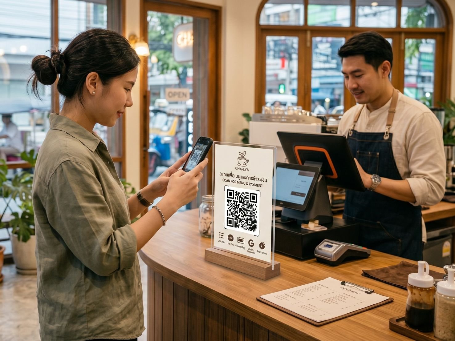ป้าย QR Code สำหรับร้านค้า