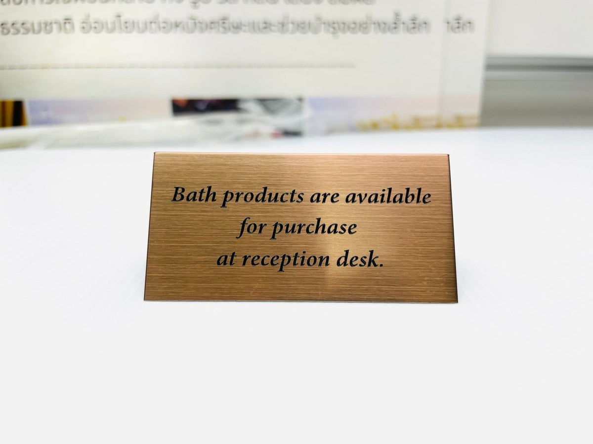 ป้ายสแตนเลสคอปเปอร์ใหม่ แฮร์ไลน์ ดีไซน์หรู แข็งแรง ทนทาน เหมาะสำหรับป้ายบริษัทและอาคารพาณิชย์