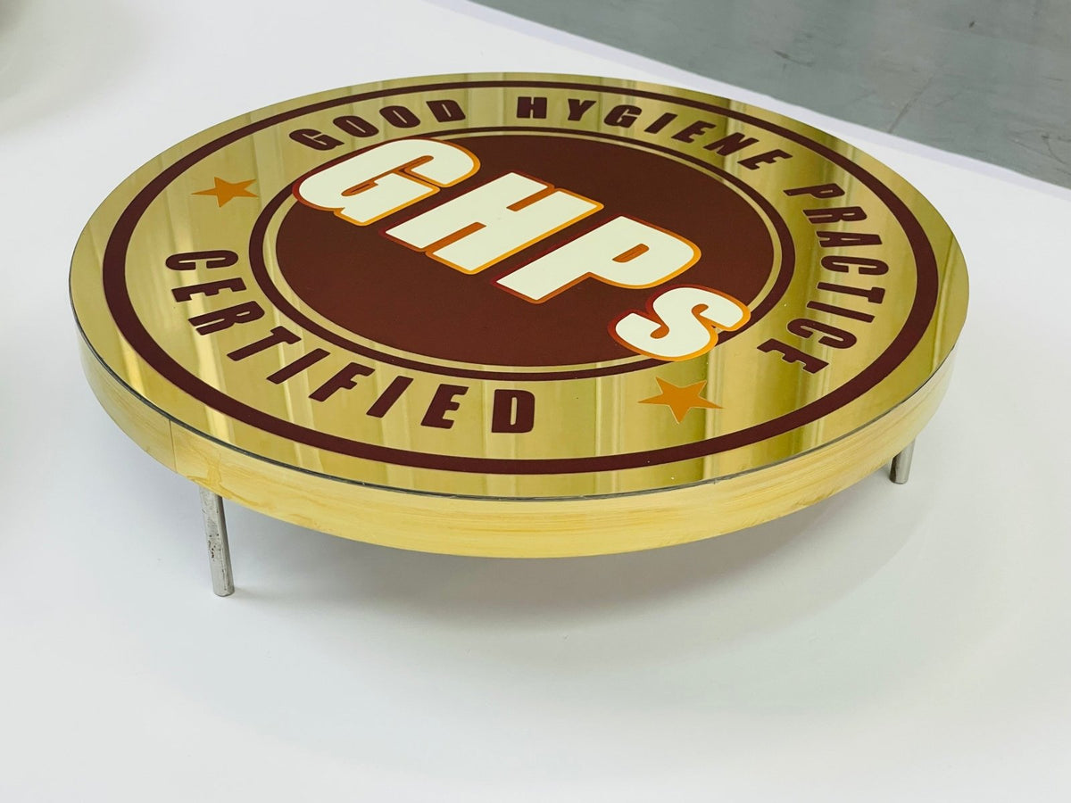 ตราสัญลักษณ์ ตราสแตนเลส พิมพ์ยูวี คมชัด ทนทาน เหมาะสำหรับองค์กร บริษัท และหน่วยงาน