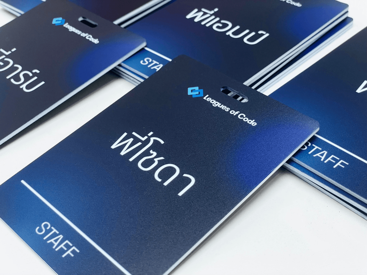 ป้ายห้อยคอ ป้ายคล้องคอ ป้ายชื่อพนักงาน ป้าย staff ดีไซน์ใช้งานสะดวก เหมาะสำหรับงานอีเวนต์และองค์กร