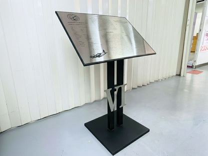 Pedestal Plaque Sign