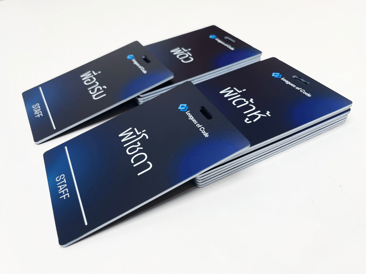 ป้ายห้อยคอ ป้ายคล้องคอ ป้ายชื่อพนักงาน ป้าย staff ดีไซน์ใช้งานสะดวก เหมาะสำหรับงานอีเวนต์และองค์กร