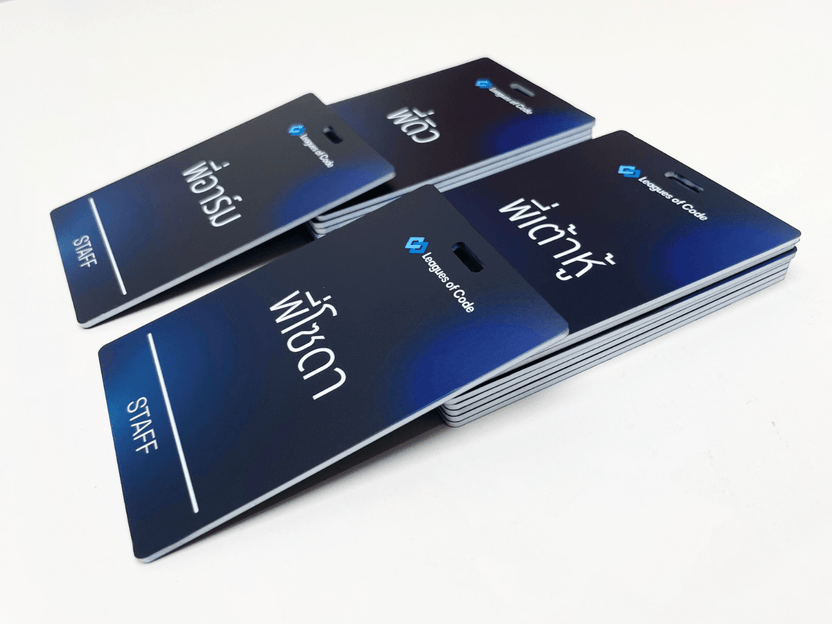 ป้ายห้อยคอ ป้ายคล้องคอ ป้ายชื่อพนักงาน ป้าย staff ดีไซน์ใช้งานสะดวก เหมาะสำหรับงานอีเวนต์และองค์กร