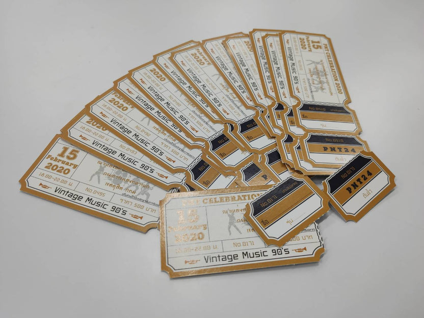 Gift Voucher คูปองส่วนลด บัตรของขวัญ พิมพ์ดิจิตอล Variable Data Anti-Copy ป้องกันปลอม - 7