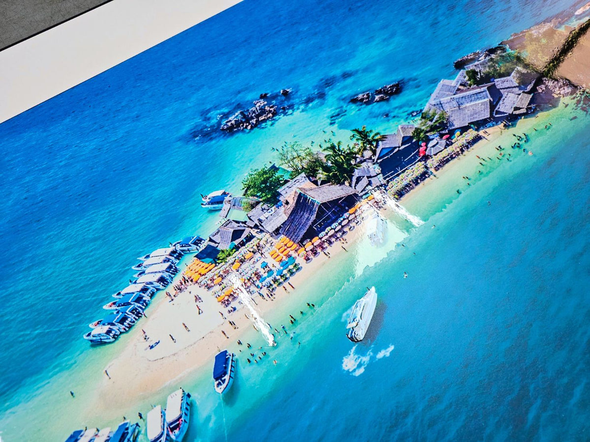 โปสเตอร์นูน สถานที่ท่องเที่ยว พิมพ์สีสด สัมผัสมีมิติ เหมาะสำหรับโปรโมทแหล่งท่องเที่ยว