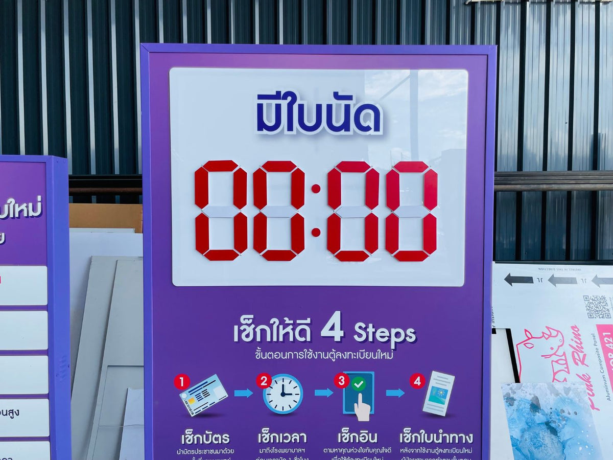 ป้ายสกอร์บอร์ด ป้ายคะแนน ดีไซน์ชัดเจน ใช้งานง่าย เหมาะสำหรับสนามกีฬา โรงเรียน และการแข่งขัน