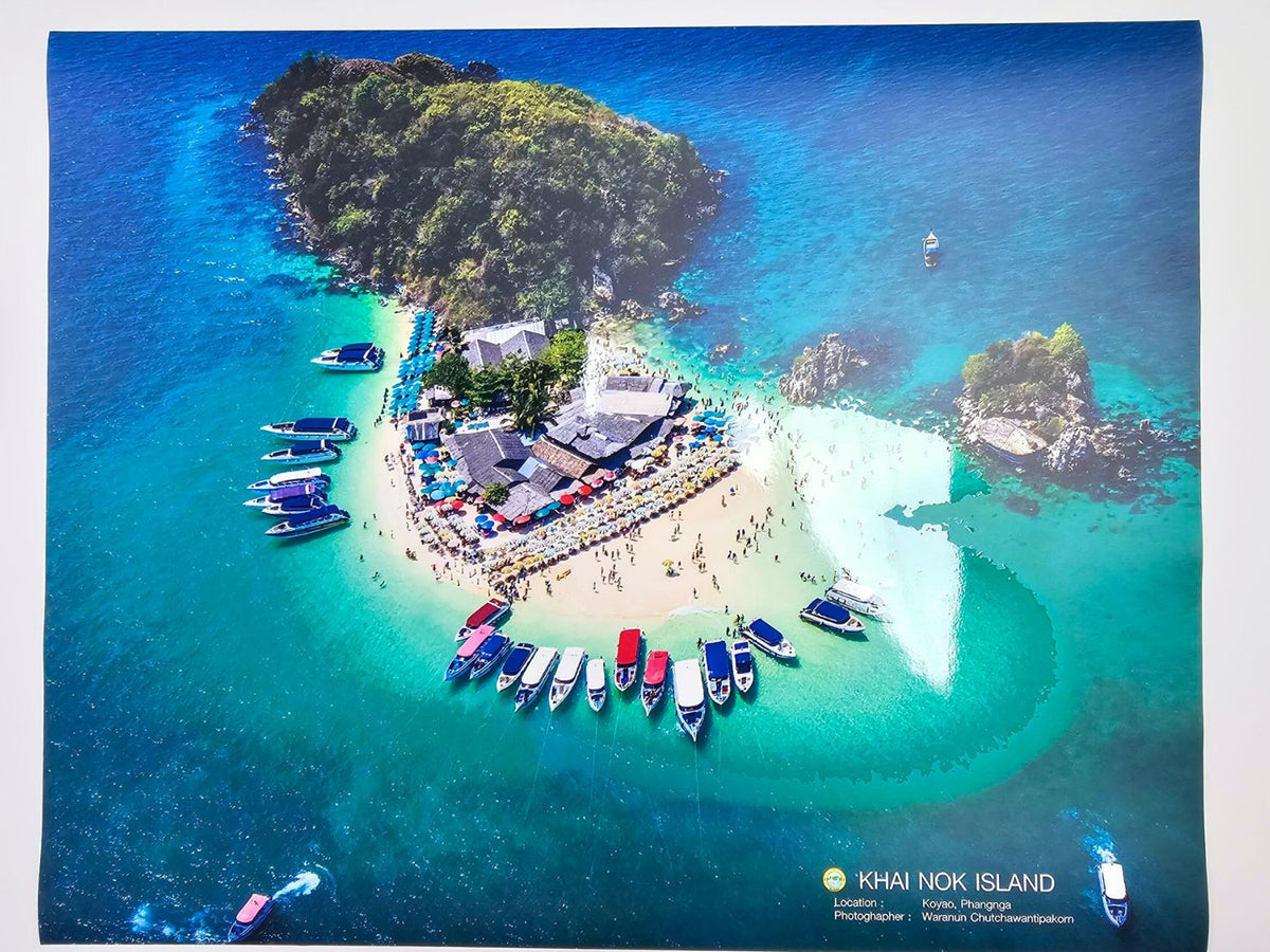 โปสเตอร์นูน สถานที่ท่องเที่ยว พิมพ์สีสด สัมผัสมีมิติ เหมาะสำหรับโปรโมทแหล่งท่องเที่ยว