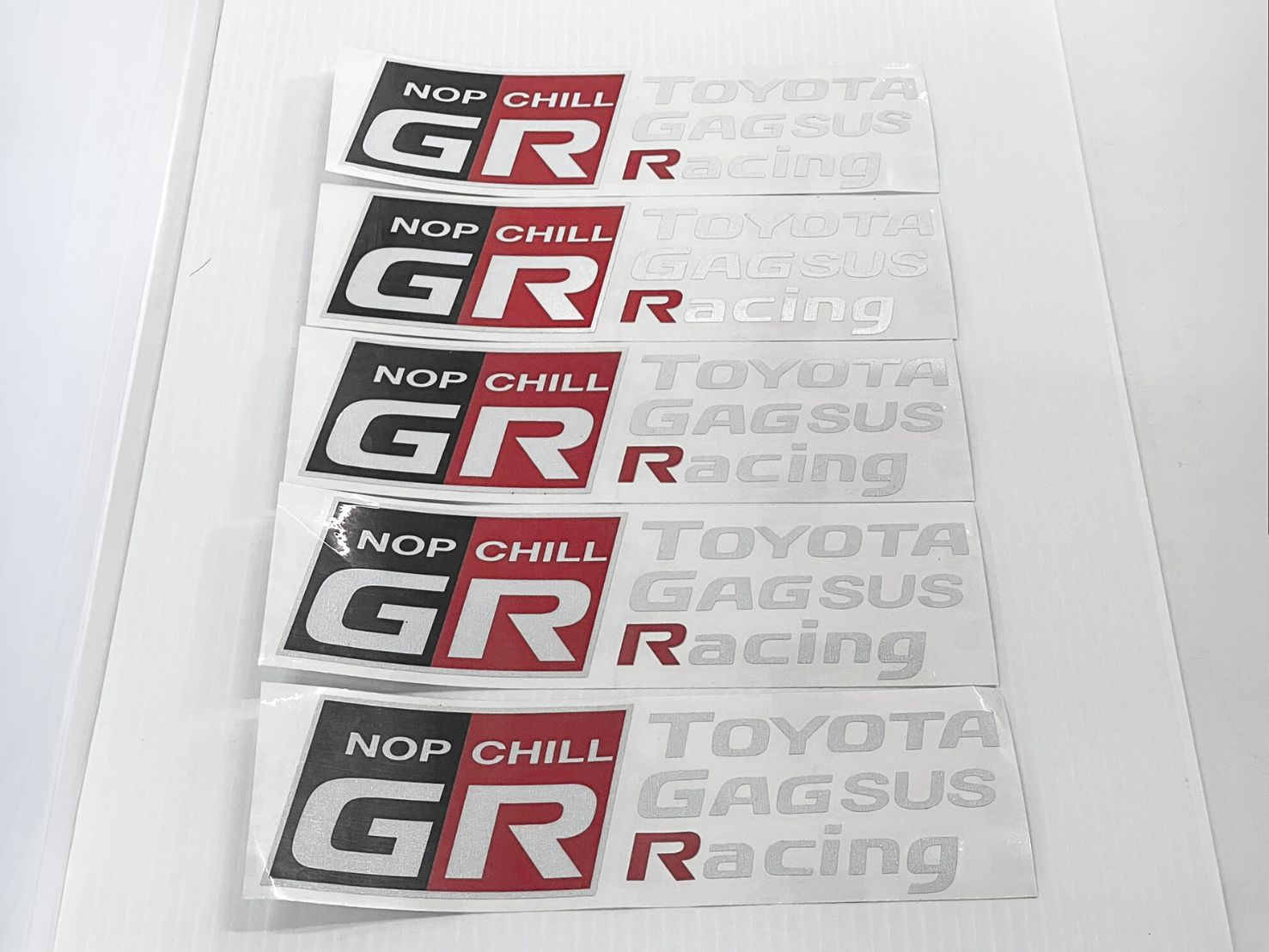 ชุดสติ๊กเกอร์สะท้อนแสง 3M Toyota Gaggus Racing 5 ชิ้น