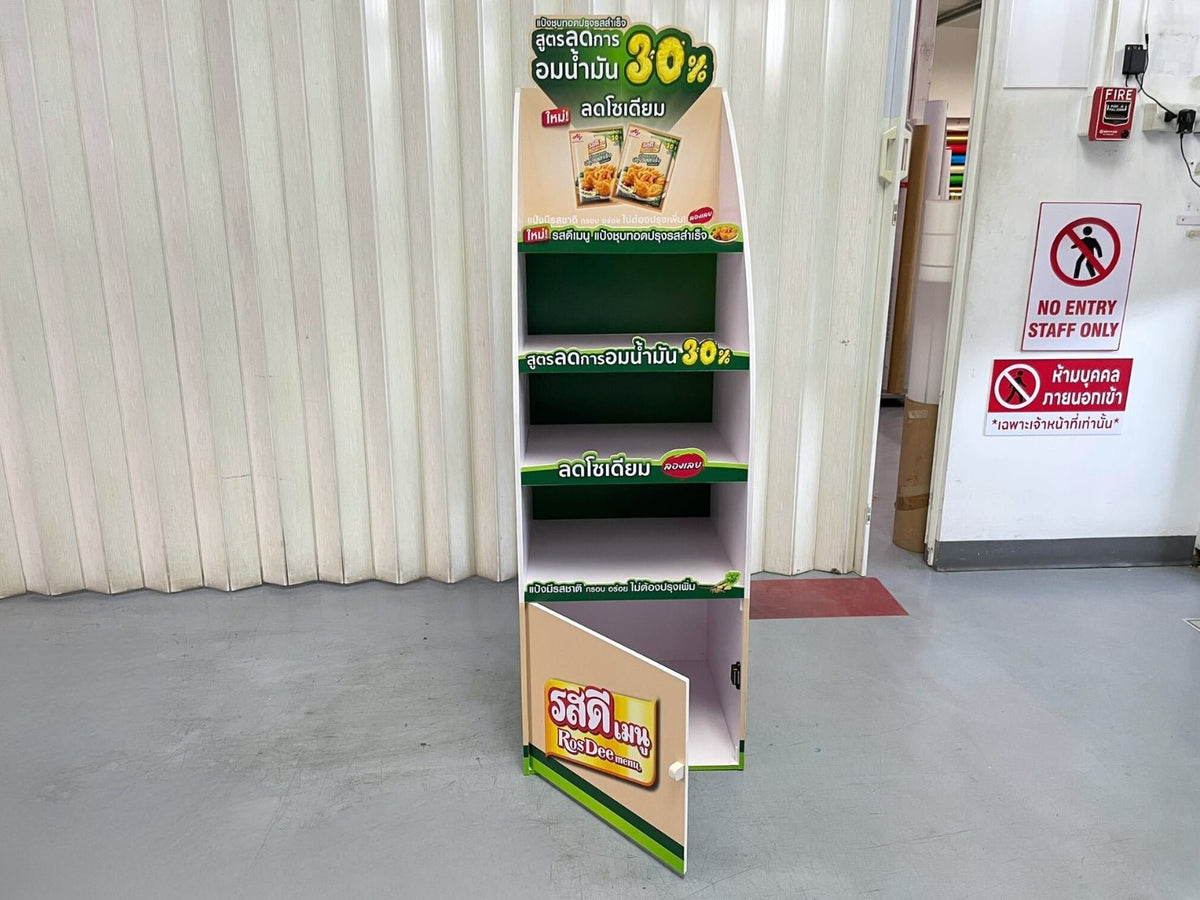 ชั้นวางสินค้าราคาถูก เชลฟ์ดิสเพลย์ Shelf Display แข็งแรง น้ำหนักเบา เหมาะสำหรับโชว์สินค้าในร้านค้า และงานอีเวนต์