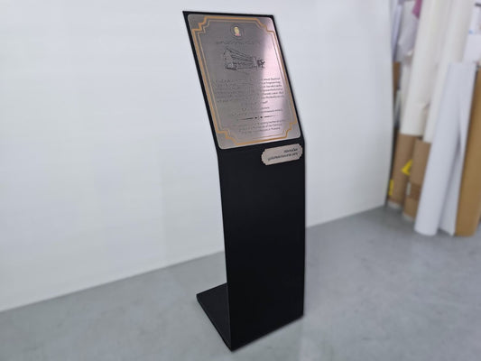 Pedestal Plaque Sign