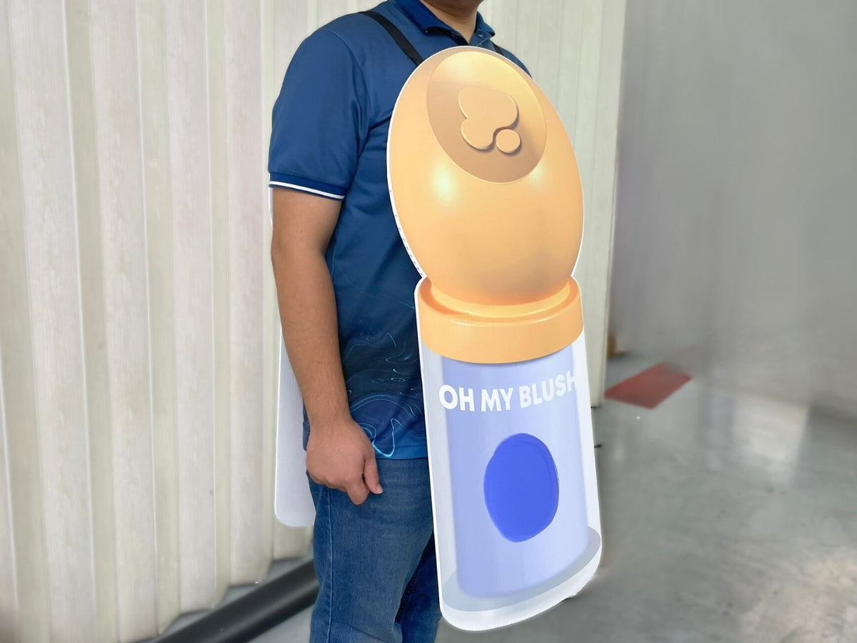 ป้ายถือโฆษณา ป้ายทรูป น้ำหนักเบา พกพาสะดวก พิมพ์คมชัด เหมาะสำหรับโปรโมชัน อีเวนต์ เดินแจก และกิจกรรมรณรงค์