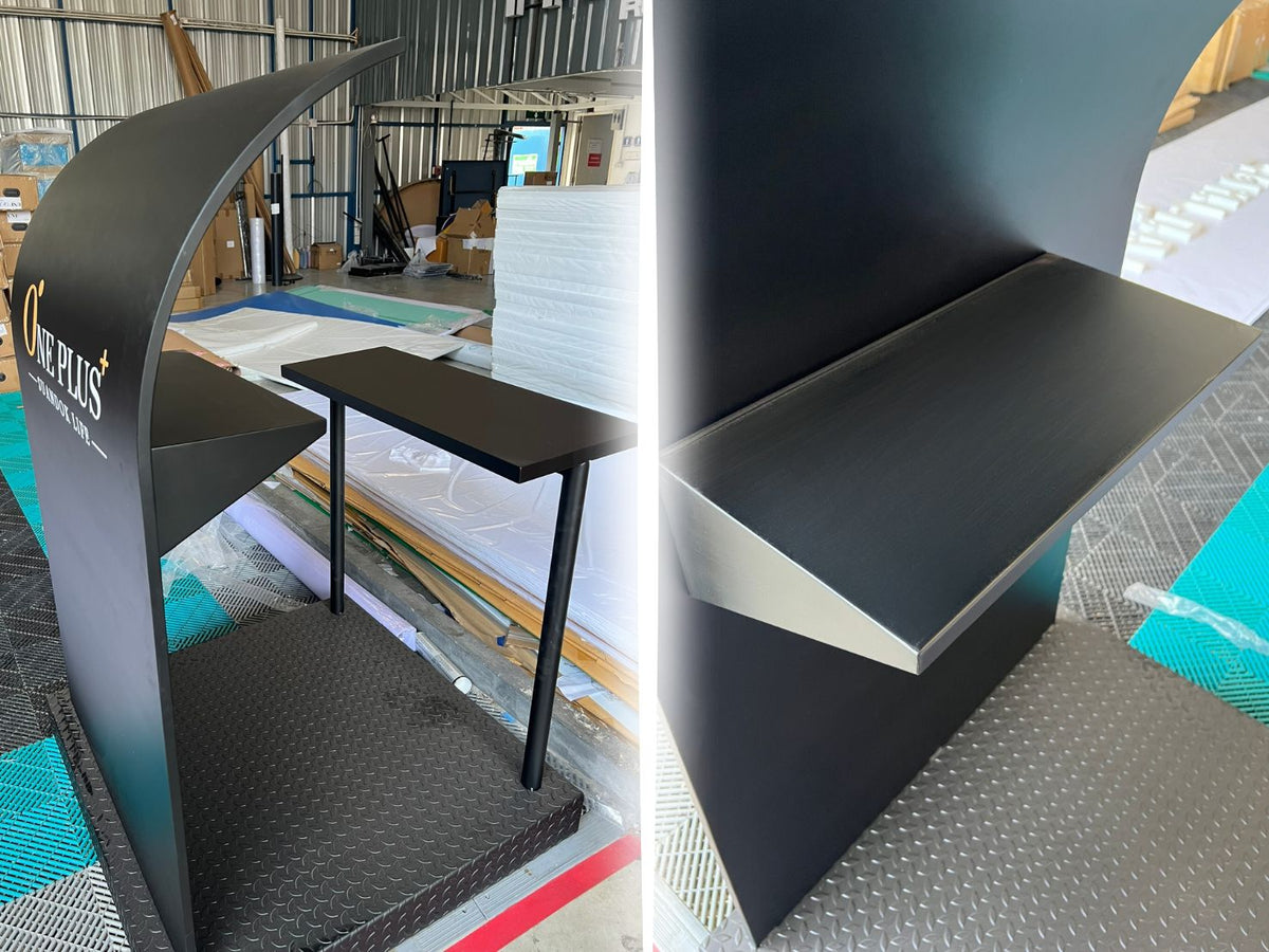 โพเดียม รปภ. และจุดพัก รปภ. แข็งแรง ทนทาน ดีไซน์ใช้งานสะดวก เหมาะสำหรับโครงการ อาคารสำนักงาน คอนโด และพื้นที่สาธารณะ