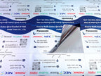 สติ๊กเกอร์ PET Metalized Sticker เงาเมทัลลิก พิมพ์คมชัด เหมาะสำหรับฉลากสินค้าและงานตกแต่ง