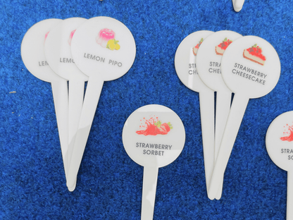 ป้ายปักไอศกรีม บอกรสไอติม