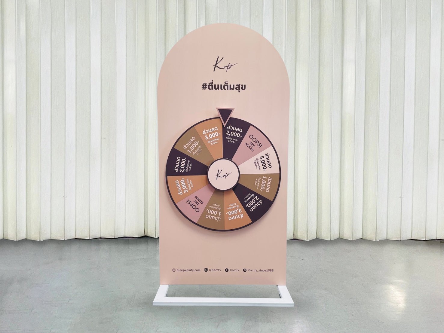 ป้ายวงล้อหมุน เสี่ยงโชค โปรโมชัน และอีเวนต์ ดึงดูดความสนใจ เหมาะสำหรับงานจัดกิจกรรม