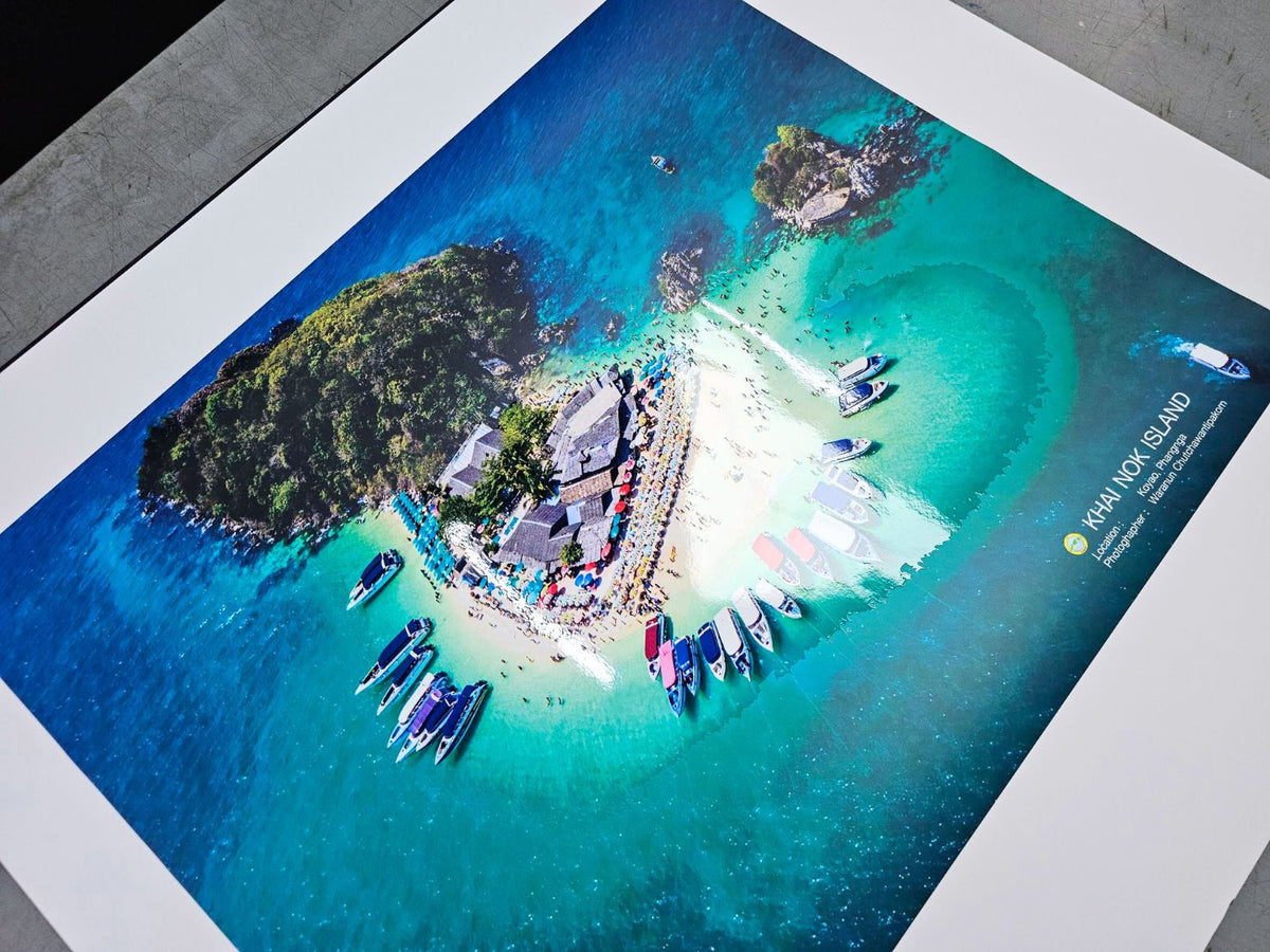 โปสเตอร์นูน สถานที่ท่องเที่ยว พิมพ์สีสด สัมผัสมีมิติ เหมาะสำหรับโปรโมทแหล่งท่องเที่ยว