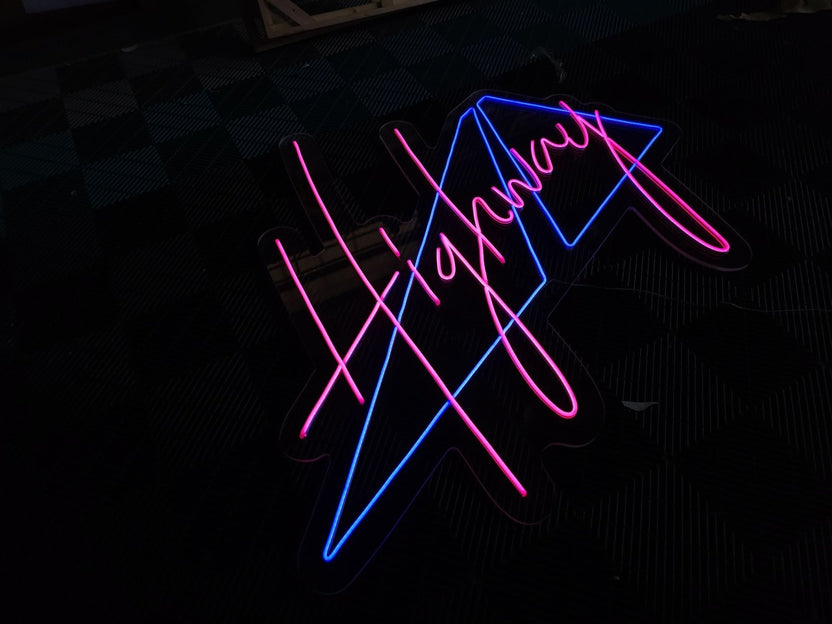 ป้ายไฟนีออน Neon Sign สีสันสดใส ดัดโค้งตามแบบ สวยงามสะดุดตา เหมาะสำหรับร้านอาหาร คาเฟ่ บาร์ และงานตกแต่ง