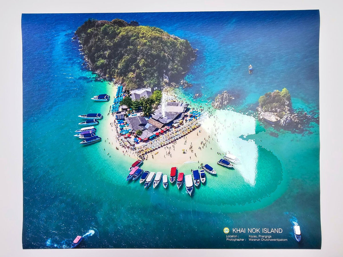 โปสเตอร์นูน สถานที่ท่องเที่ยว พิมพ์สีสด สัมผัสมีมิติ เหมาะสำหรับโปรโมทแหล่งท่องเที่ยว