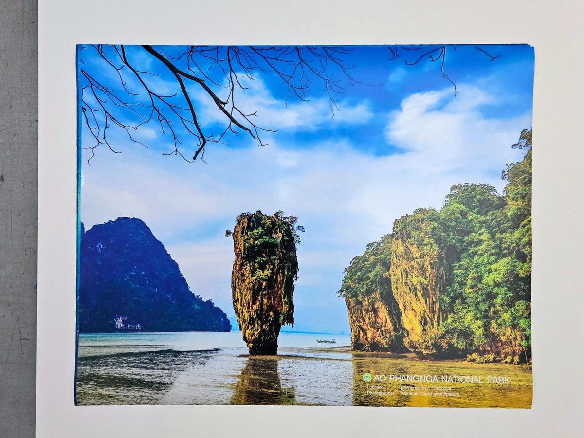 โปสเตอร์นูน สถานที่ท่องเที่ยว พิมพ์สีสด สัมผัสมีมิติ เหมาะสำหรับโปรโมทแหล่งท่องเที่ยว