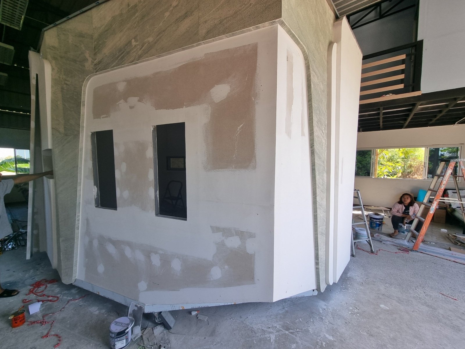 สติ๊กเกอร์ลายไม้ สติ๊กเกอร์ลายหิน พิมพ์คมชัด ลายเสมือนจริง เหมาะสำหรับตกแต่งผนังและเฟอร์นิเจอร์