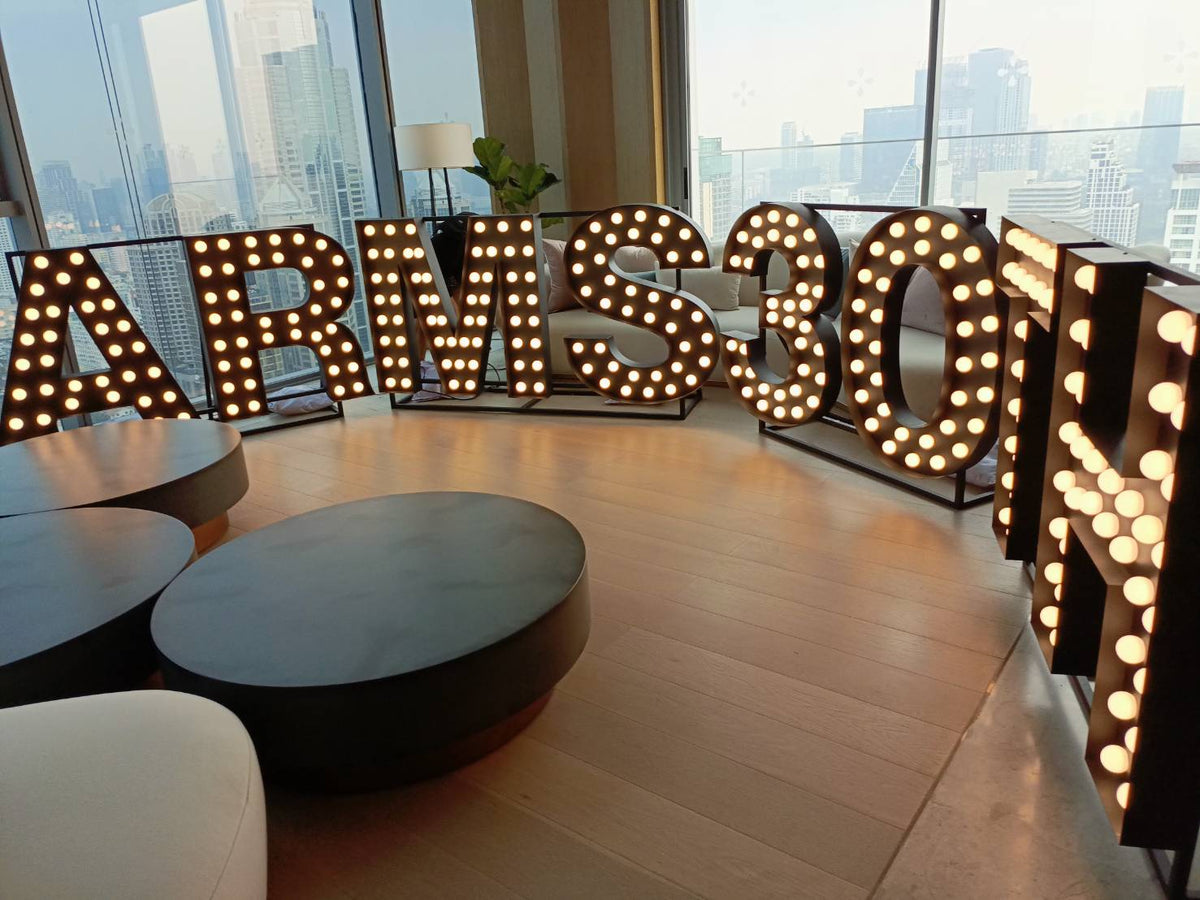 ป้ายไฟปิงปอง LED Bulb ให้แสงสวยคลาสสิก ดึงดูดสายตา เหมาะสำหรับร้านอาหาร คาเฟ่ งานอีเวนต์ และป้ายโปรโมชัน