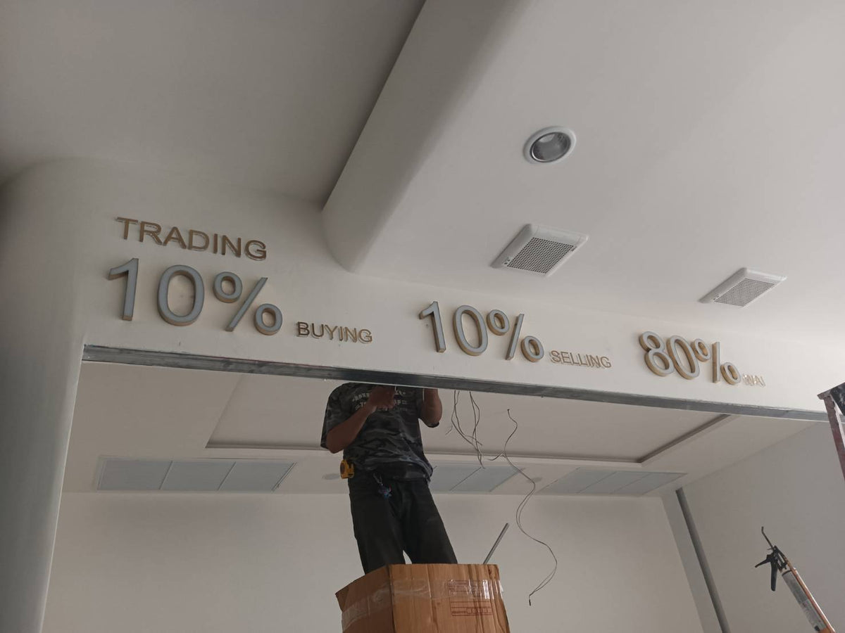 ป้ายบริษัทไฟออกหน้า สว่างชัดเจน ดีไซน์โดดเด่น เหมาะสำหรับองค์กร ร้านค้า และอาคารสำนักงาน