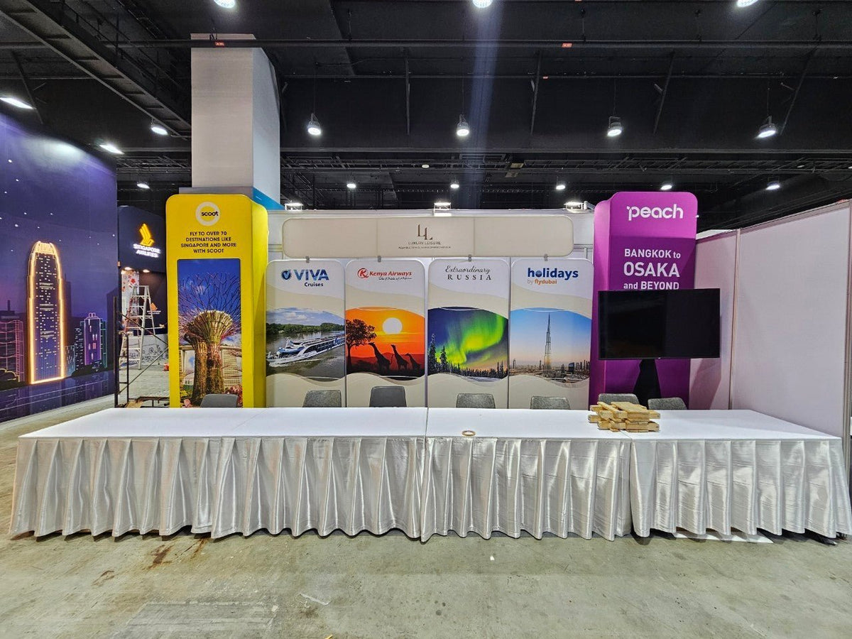 Booth Solutions บูธแสดงสินค้า ดีไซน์สวยงาม
บูธแสดงสินค้า ราคาถูก Booth Solutions