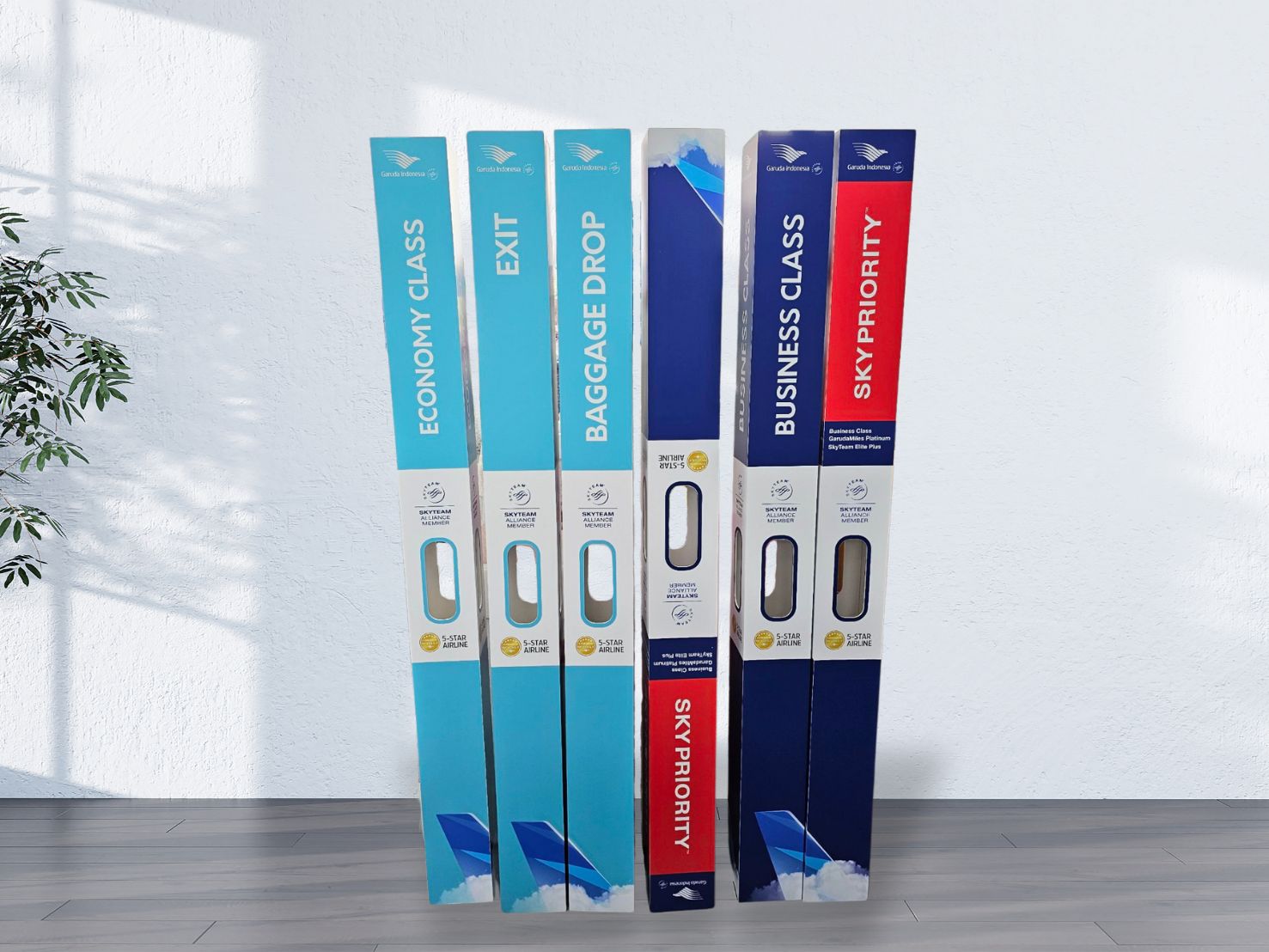 ป้ายครอบเสากั้นทางเดิน -