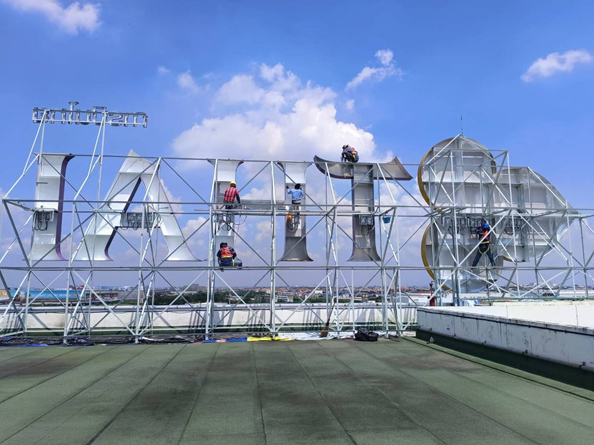 ป้ายสนามบิน ป้ายสายการบิน outdoor indoor ทนทาน