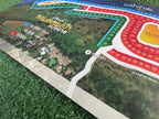 Project layout sign site plan board printed UV durable outdoor