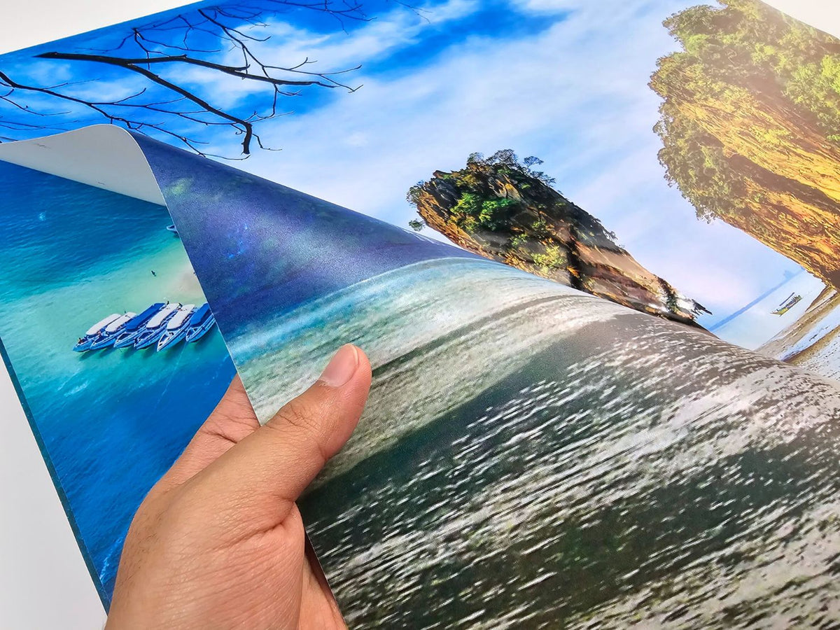 โปสเตอร์นูน สถานที่ท่องเที่ยว พิมพ์สีสด สัมผัสมีมิติ เหมาะสำหรับโปรโมทแหล่งท่องเที่ยว