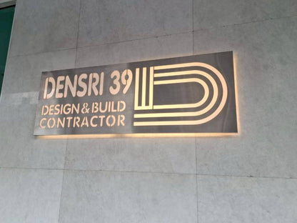 stainless steel sign, perforated, laser cut 