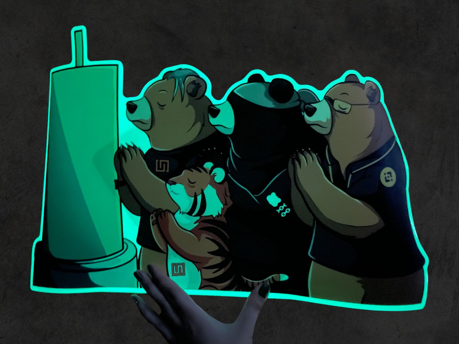 สติ๊กเกอร์เรืองแสง พรายน้ำ Glow in the Dark Sticker มองเห็นชัดในที่มืด เหมาะสำหรับงานตกแต่ง ป้ายความปลอดภัย และงานดีไซน์