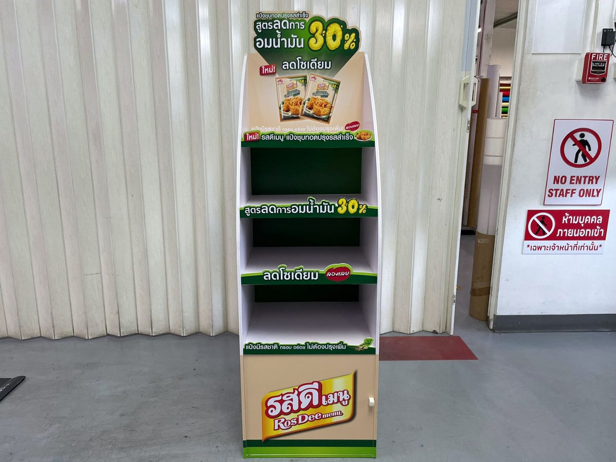 ชั้นวางสินค้าราคาถูก เชลฟ์ดิสเพลย์ Shelf Display แข็งแรง น้ำหนักเบา เหมาะสำหรับโชว์สินค้าในร้านค้า และงานอีเวนต์