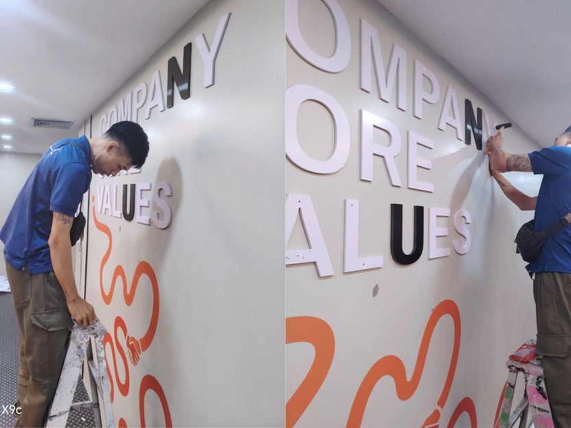 ติดตั้ง ป้าย วิสัยทัศน์ | ป้ายวิสัยทัศน์องค์กร (Vision Signage) คือสื่อภายในสำนักงานที