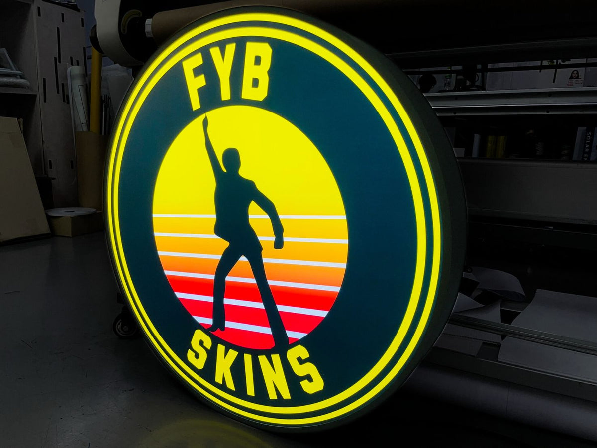 ป้ายไฟวงกลม และกล่องไฟวงกลม สว่างคมชัด ดีไซน์โดดเด่น เหมาะสำหรับป้ายร้านค้า คาเฟ่ และงานโฆษณาที่ต้องการความสะดุดตา