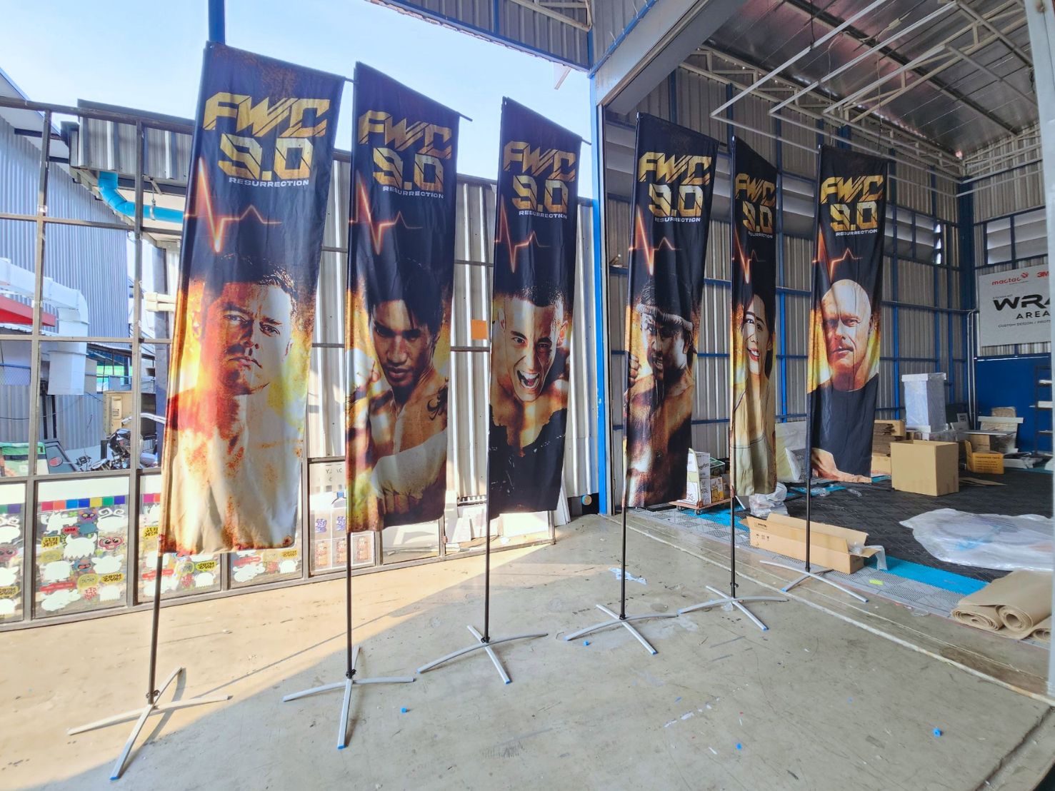 ธงชายหาด Beach Flag สำหรับงานอีเวนต์และหน้าร้าน