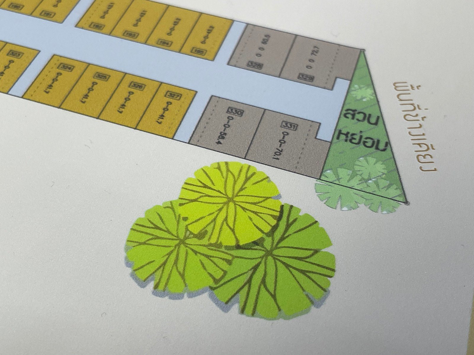 ป้ายแผนผังโครงการ สำหรับหมู่บ้าน คอนโด อาคาร โครงการก่อสร้าง