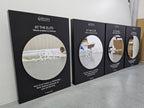 Gold mirror acrylic sign, mirror effect